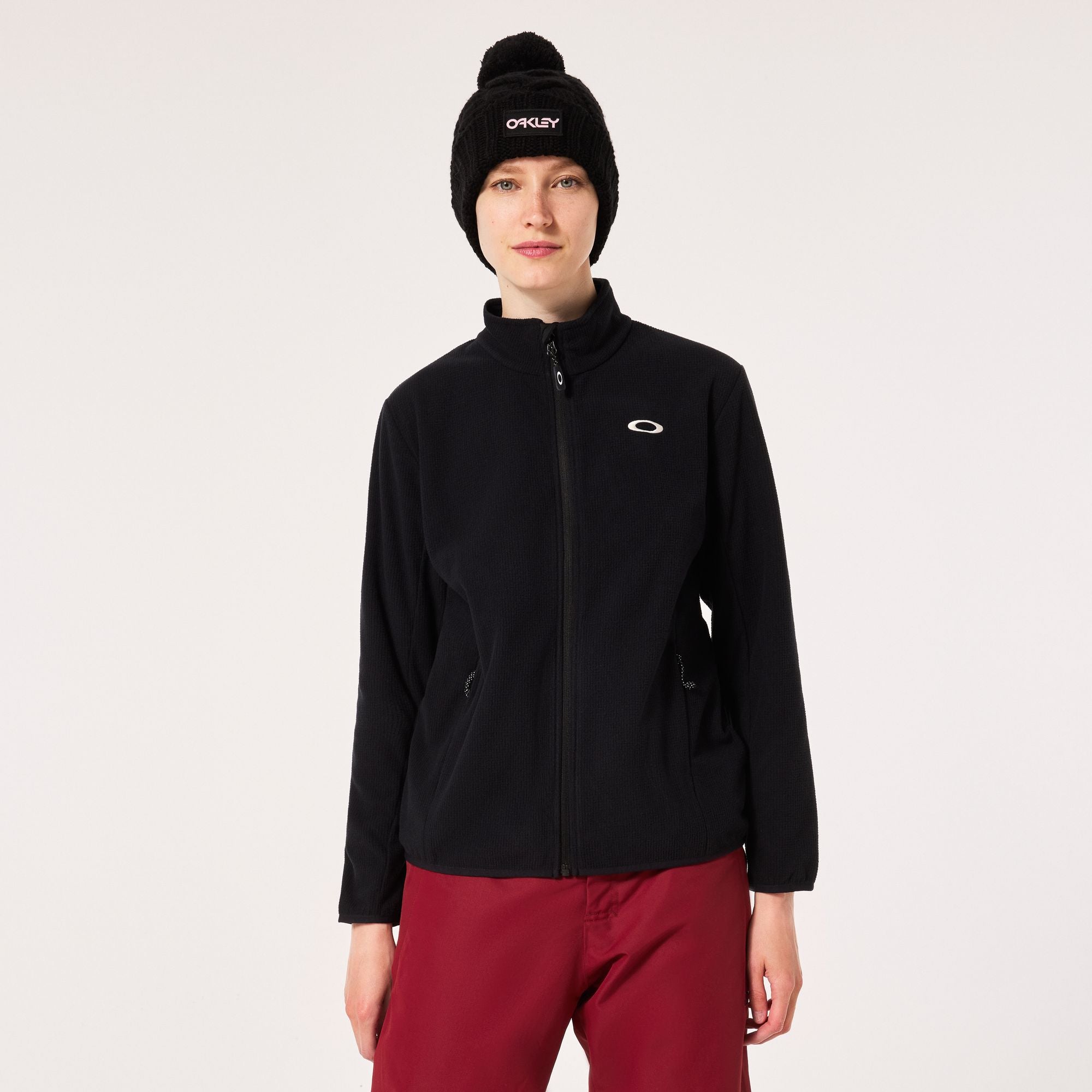 Oakley Womens Alpine Full Zip Sweatshirt Blackout S