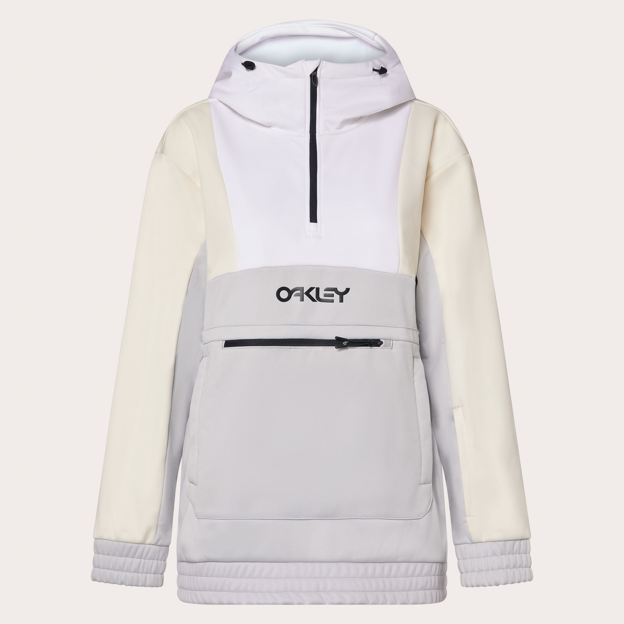 Oakley Womens TNP Nose Grab Softshell Hoodie 2025 Lunar Rock / Arctic White M