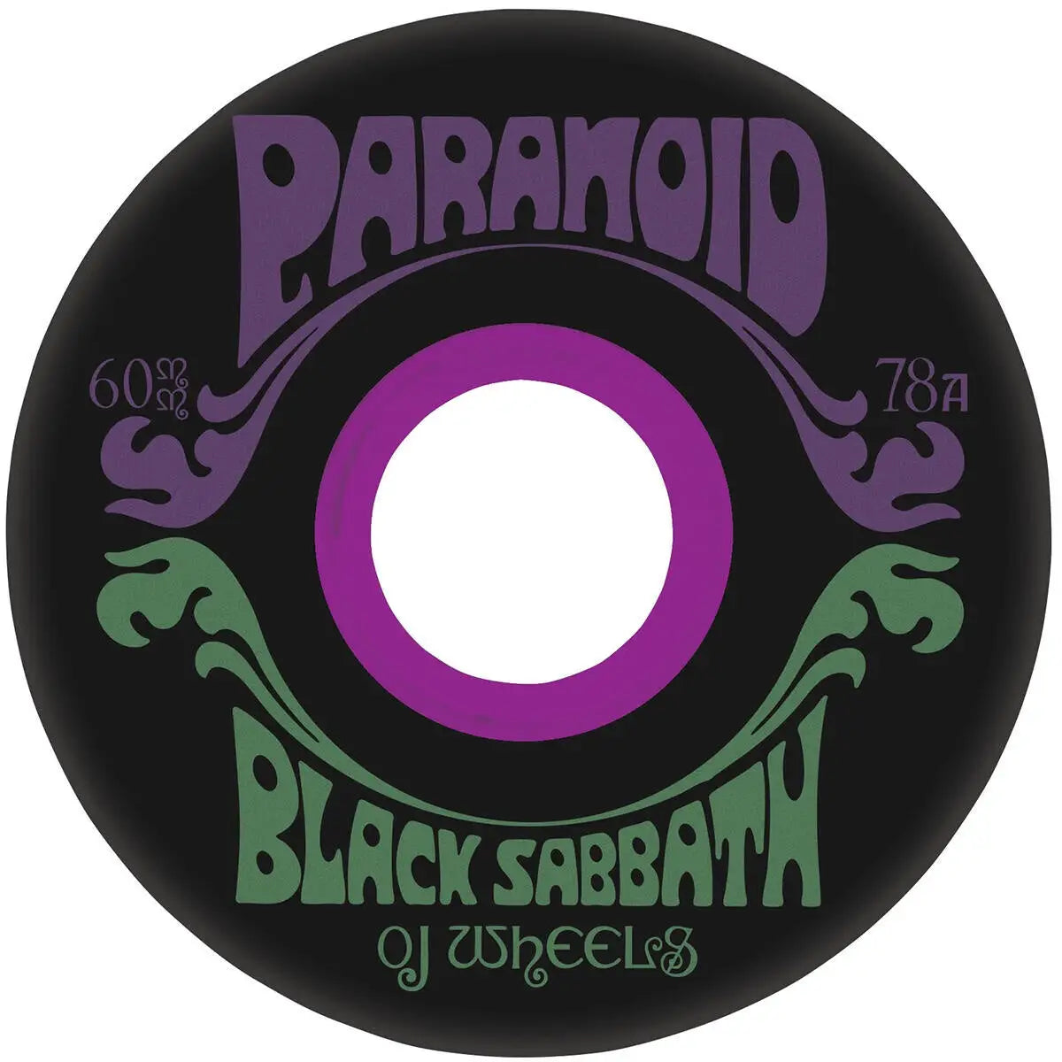 OJ Black Sabbath Paranoid Super Juice Black 78A Skate Wheels