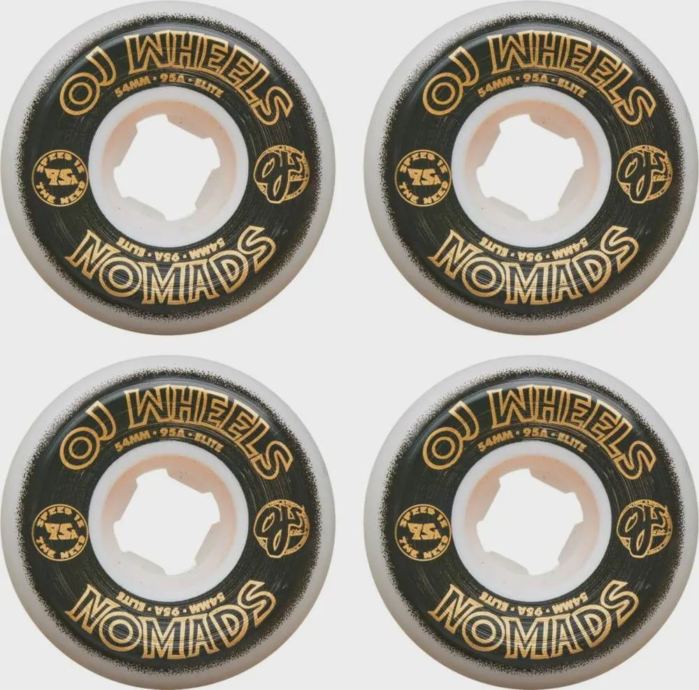 OJ Elite White Nomads Skateboard Wheels