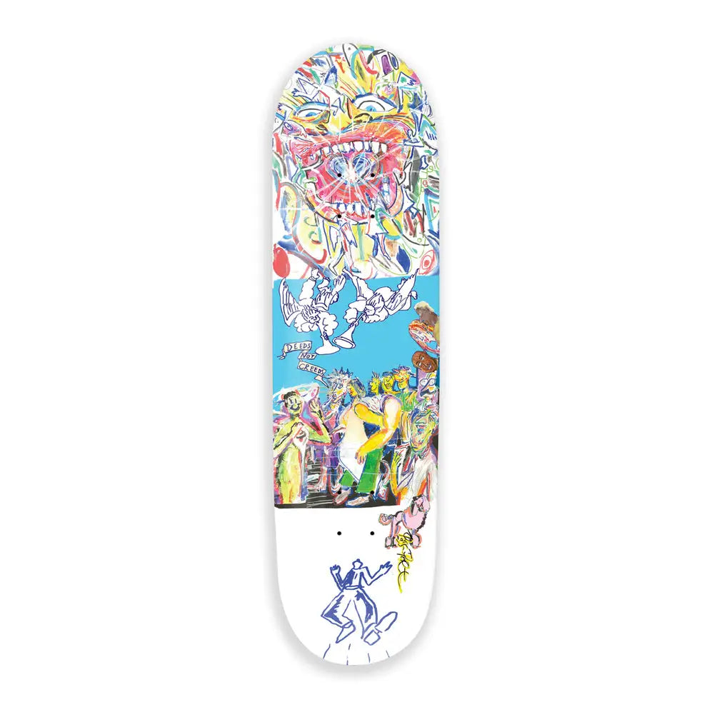 Passport Deeds Not Creeds Heaven & Hell Series Skateboard Deck