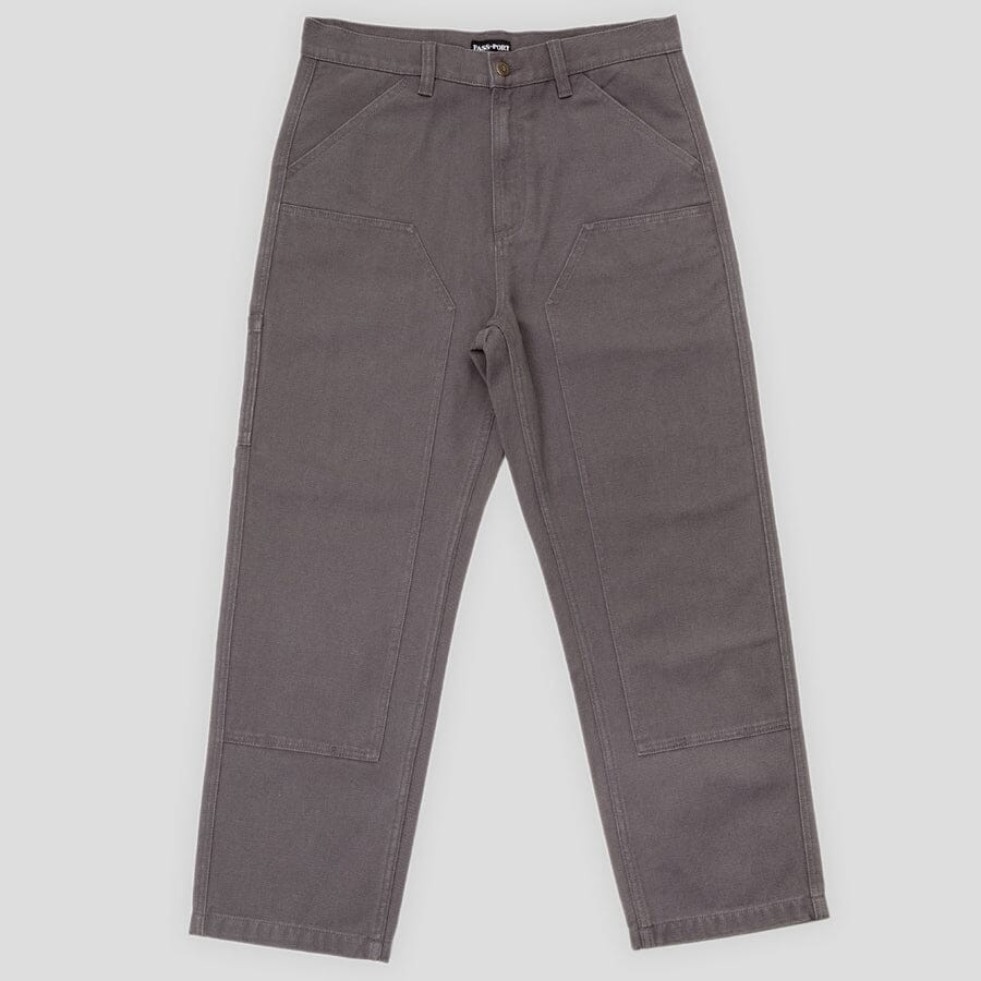 Passport Double Knee Diggers Club Pant - Charcoal