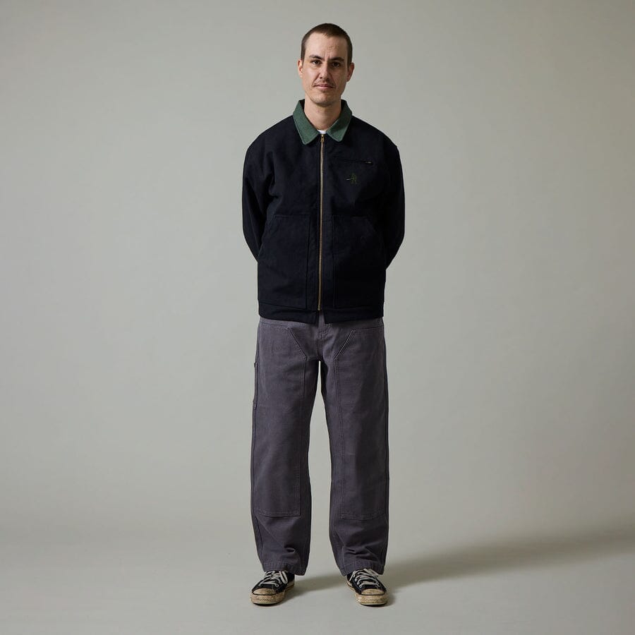 Passport Double Knee Diggers Club Pant - Charcoal Charcoal 32
