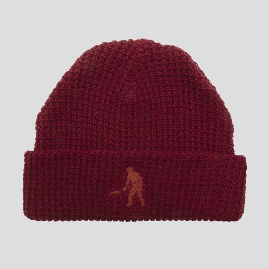 Passport Organic Waffle Knit Beanie Maroon