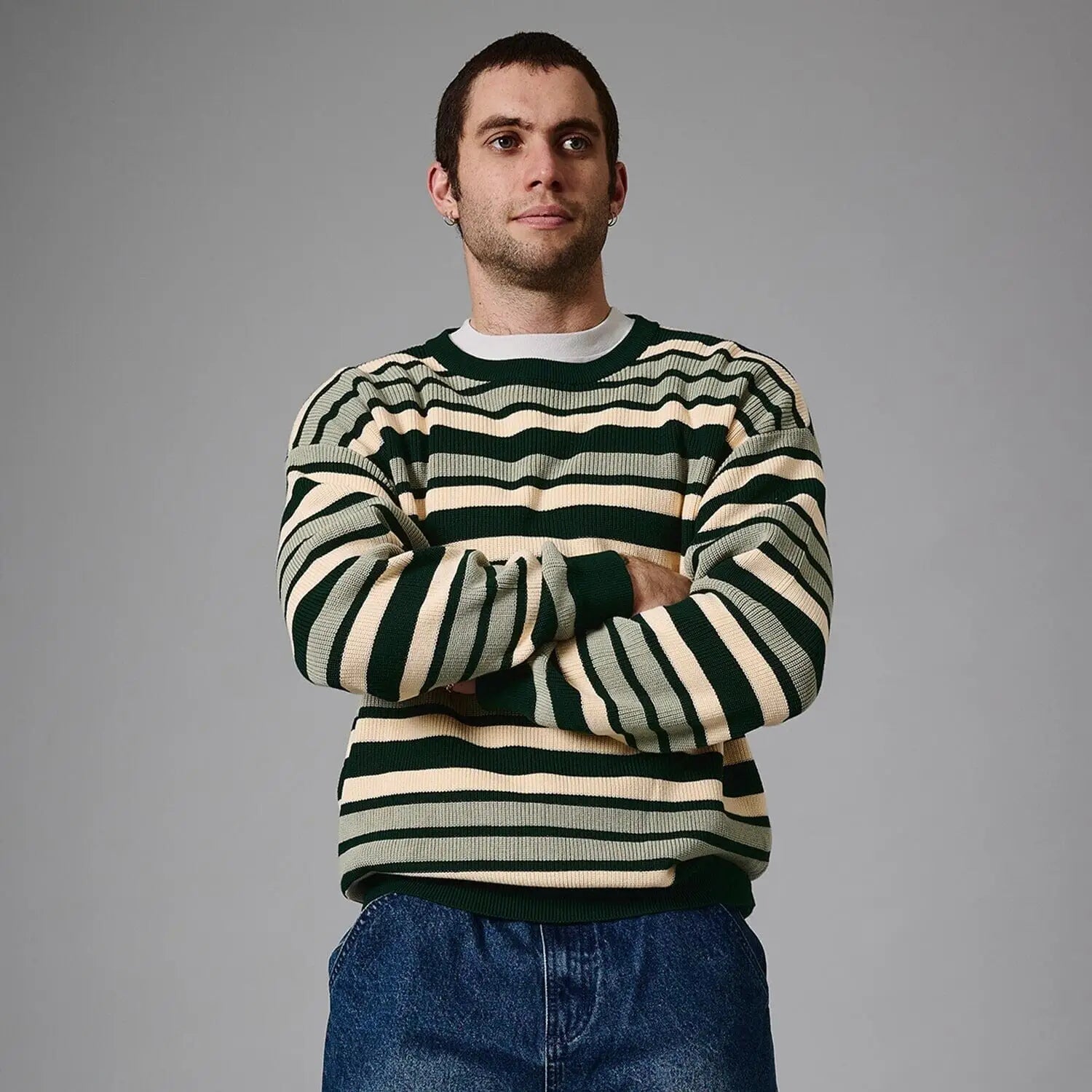 Passport Striped Organic Knit Sweater