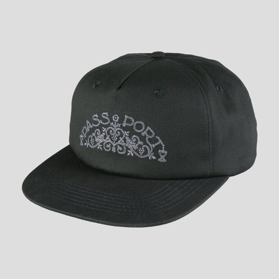 Passport Vineyard Birds Workers Cap Dark Elm