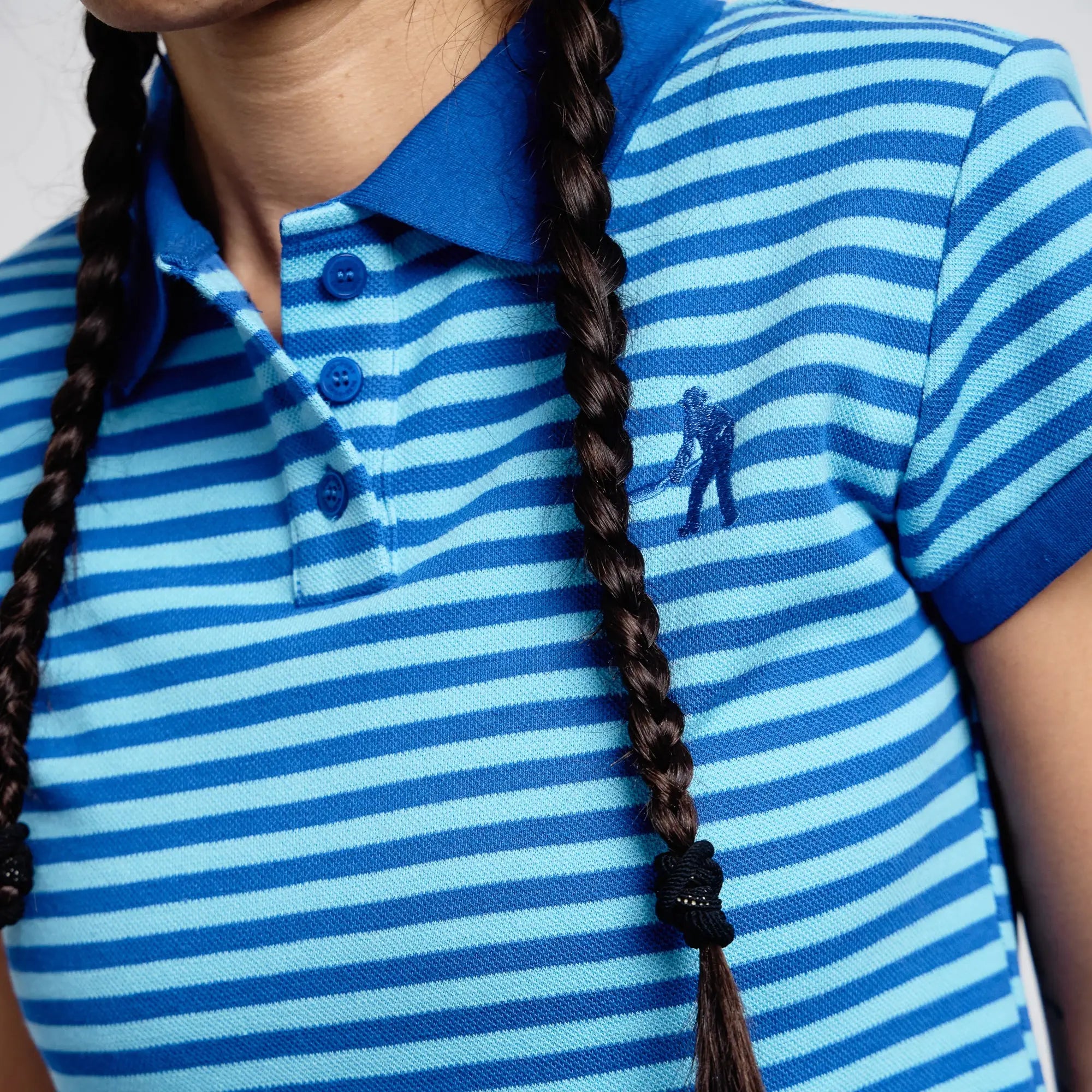 Passport Workers Striped Baby Polo