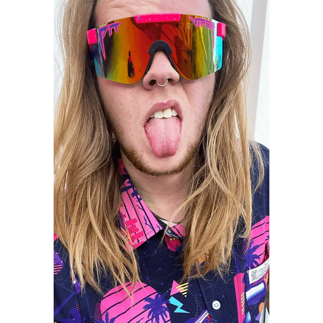 Pit Viper The Radical Polarised Double Wide Sunglasses