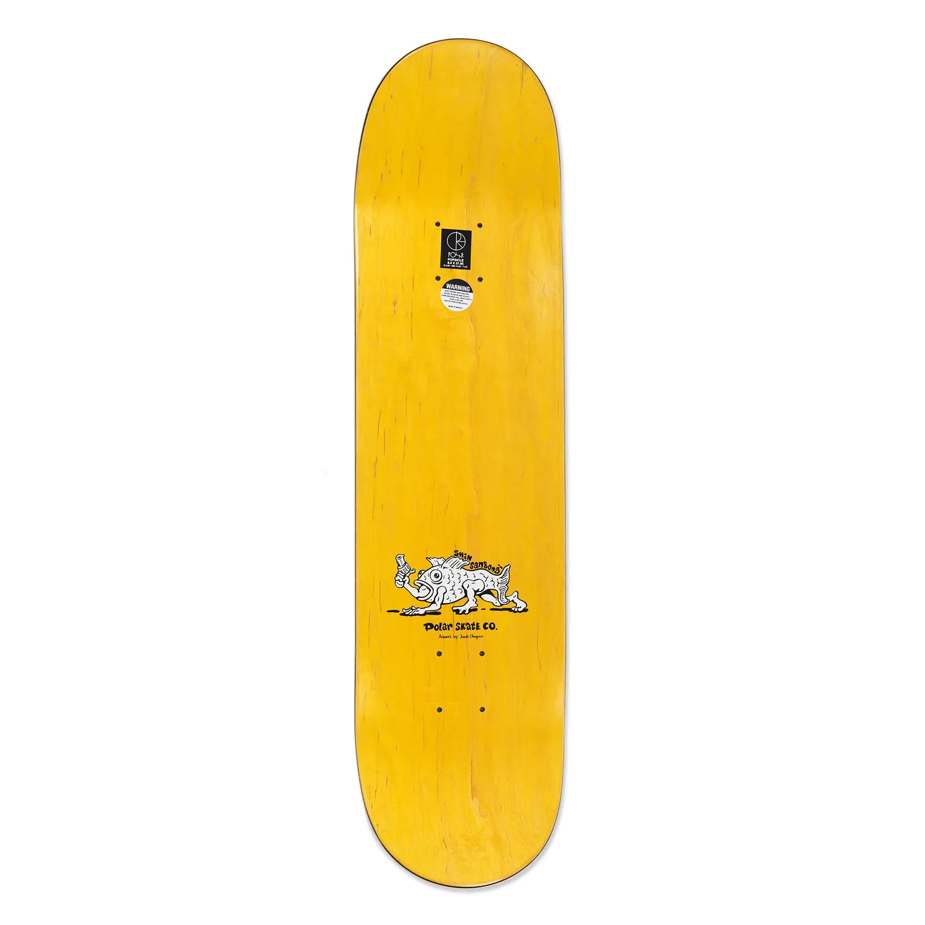 Polar Shin Sanbongi Bongi Boy Skate Deck Yellow
