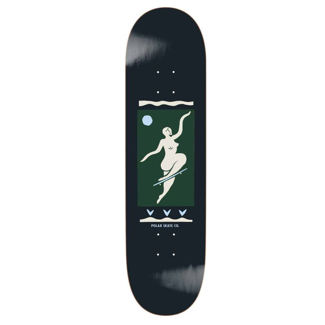 Polar Skate Co. Team No Comply Skate Deck - Charcoal