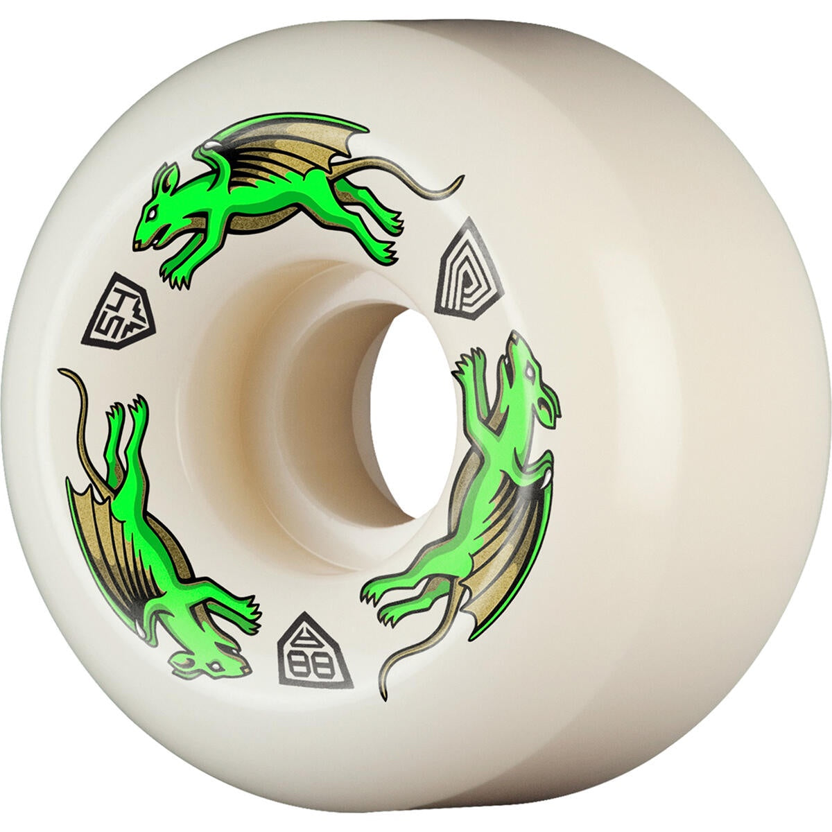 Powell Peralta Dragon Formula Green Nano Rat 88A Skate Wheels