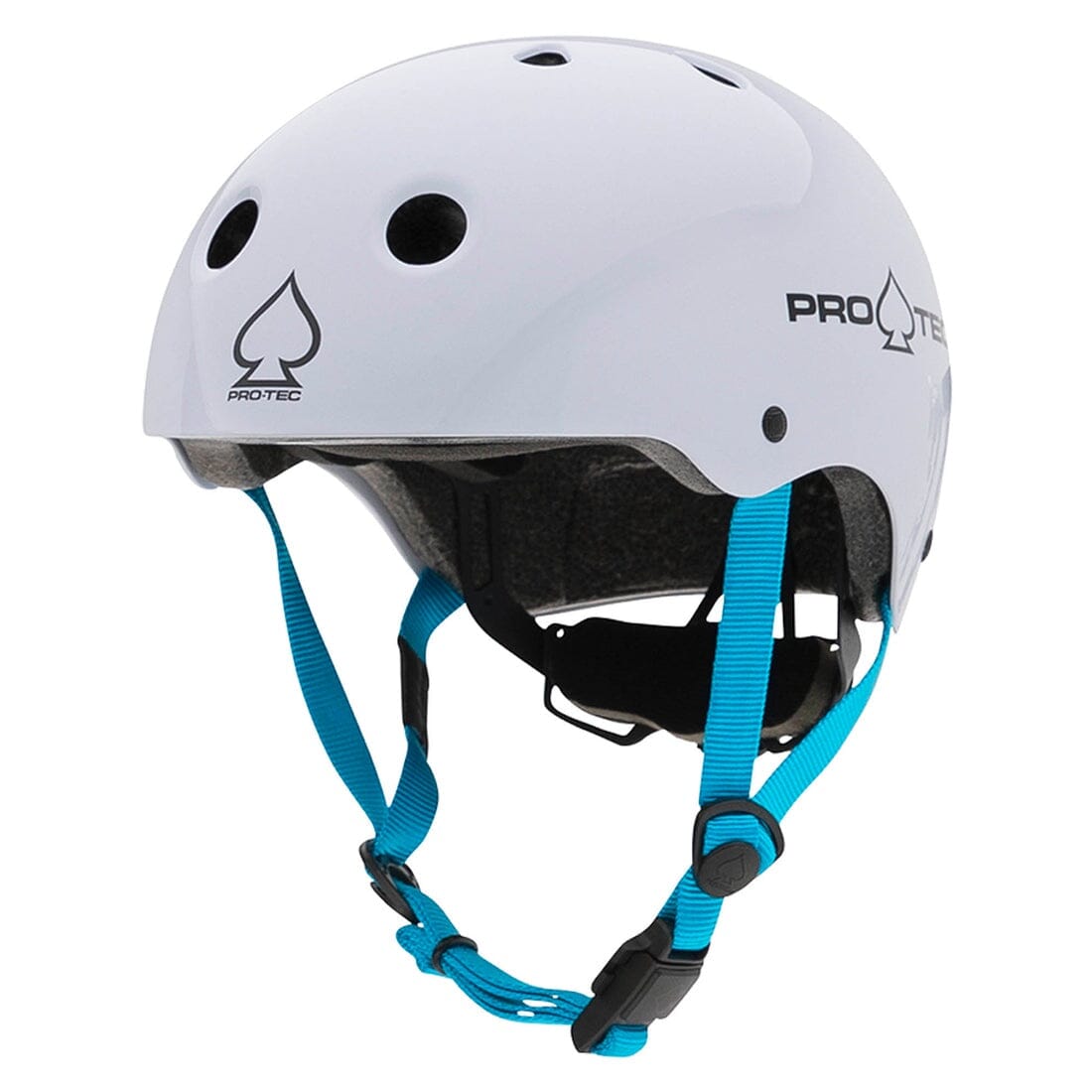 Pro-Tec Junior Classic Fit Certified Skate Helmet Gloss White YS