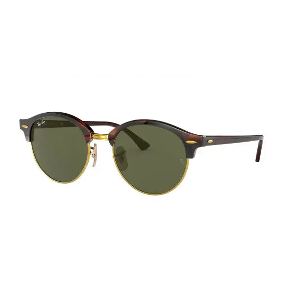 Ray-Ban Clubround Classic Polarised Sunglasses Red Havana / G-15 Green