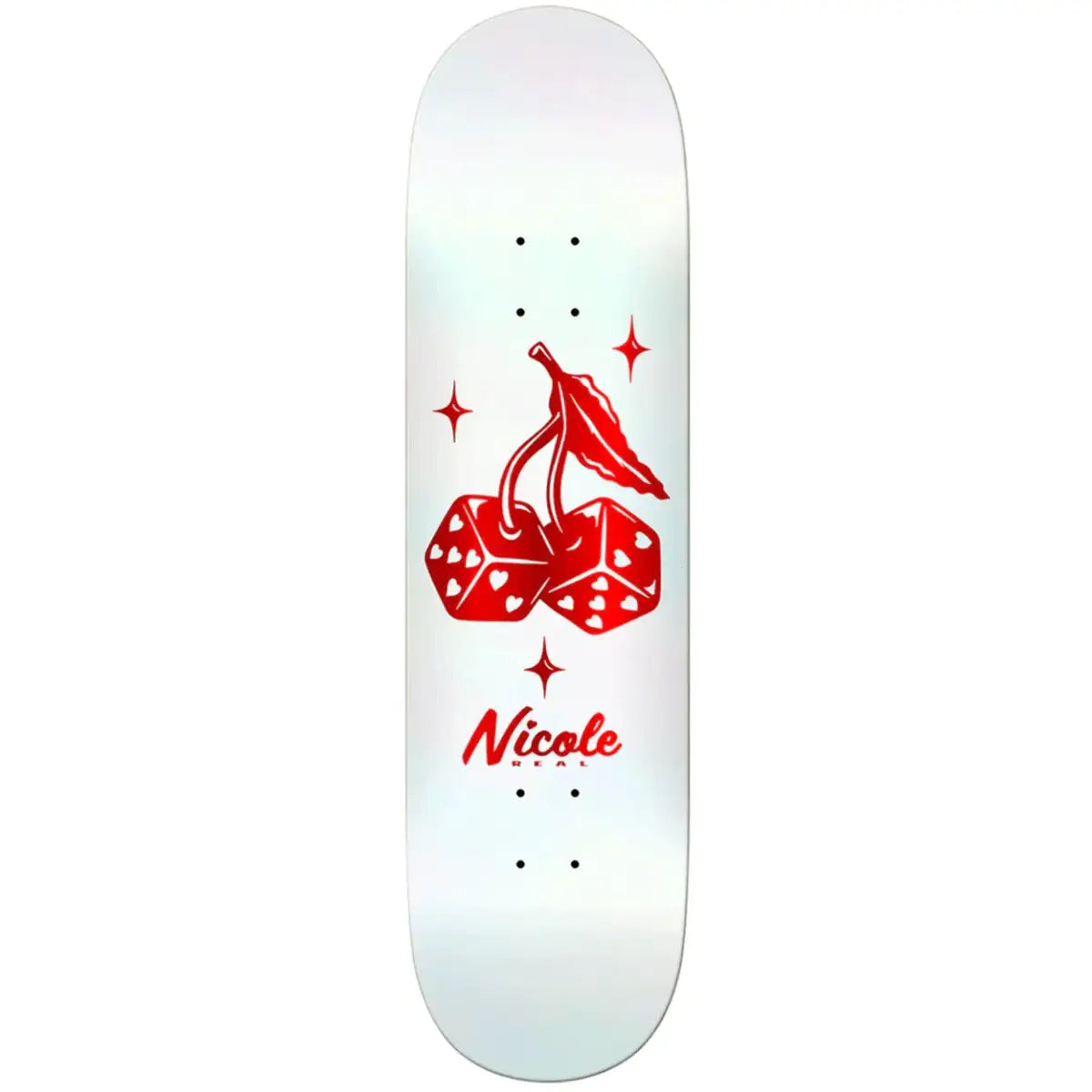 Real Nicole Hause Highrollers Twin Nose Skate Deck