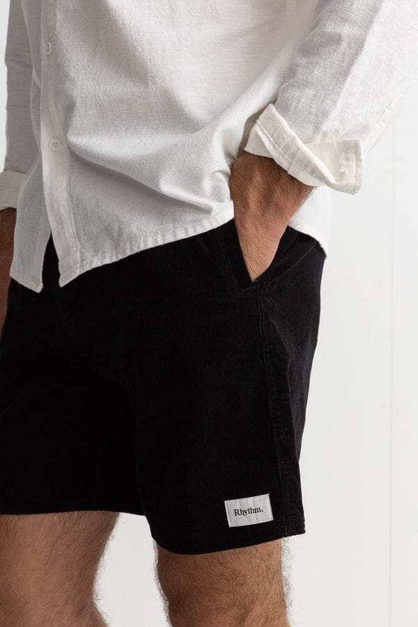 Rhythm Classic Cord Jam Shorts Vintage Black 32