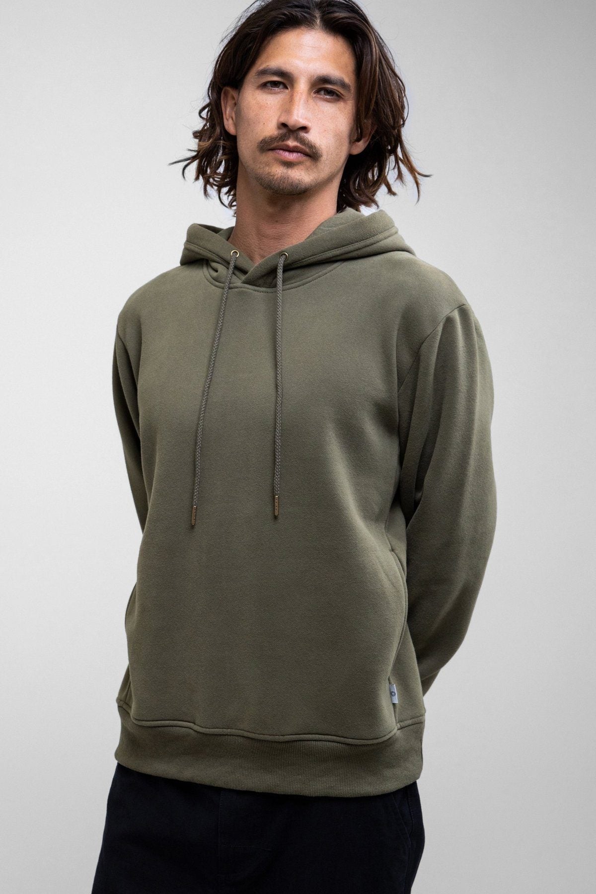 Rhythm Classic Fleece Hood Olive XL