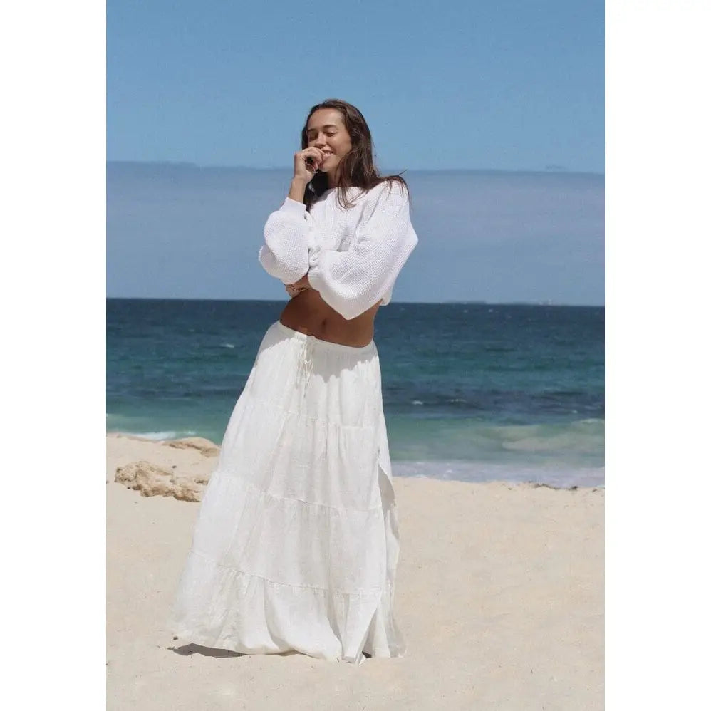 Rhythm Classic Tiered Maxi Skirt