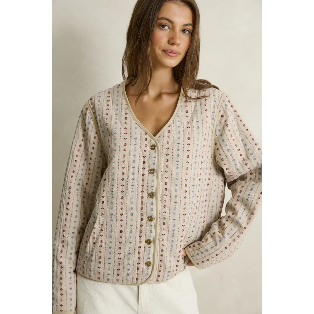 Rhythm Daisy Floral Quilted Jacket