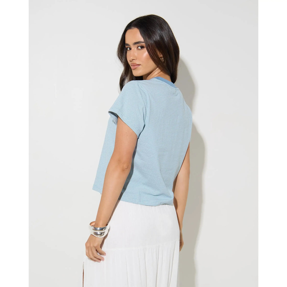 Rhythm Daisy Floral Stripe T-Shirt
