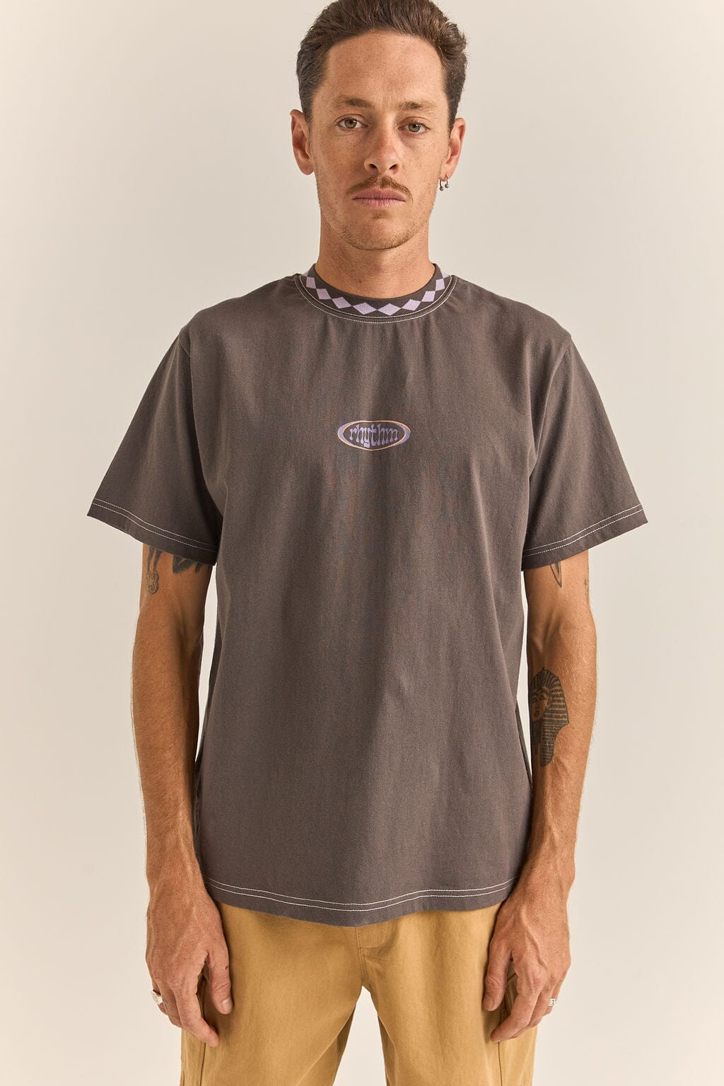 Rhythm Flow Vintage T-Shirt Charcoal S