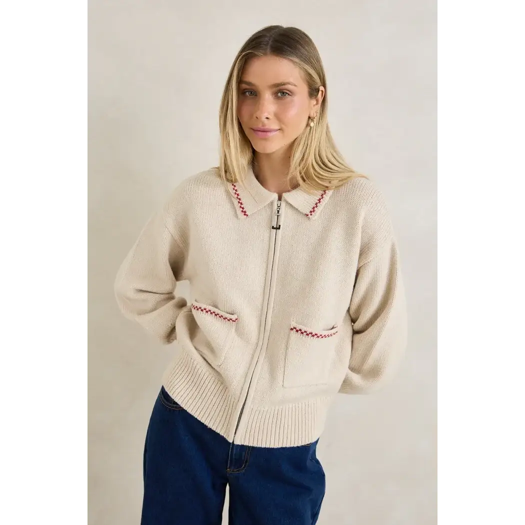 Rhythm Frankie Dual Zip Cardigan