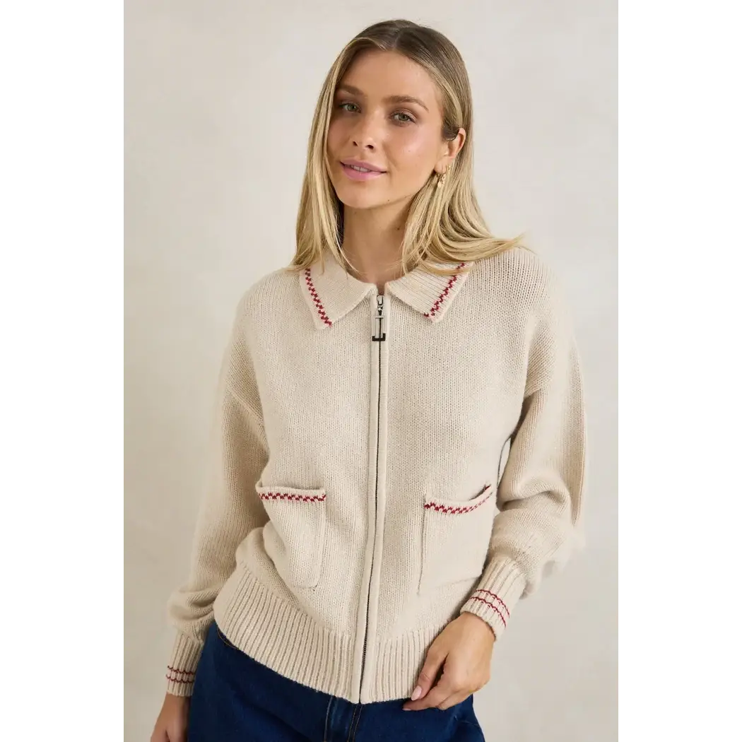 Rhythm Frankie Dual Zip Cardigan