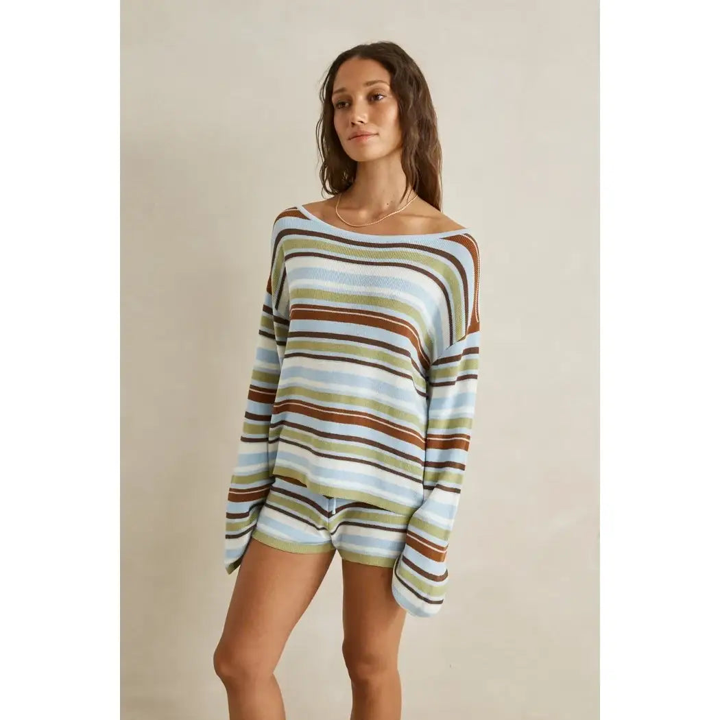 Rhythm Frankie Stripe Knit Top