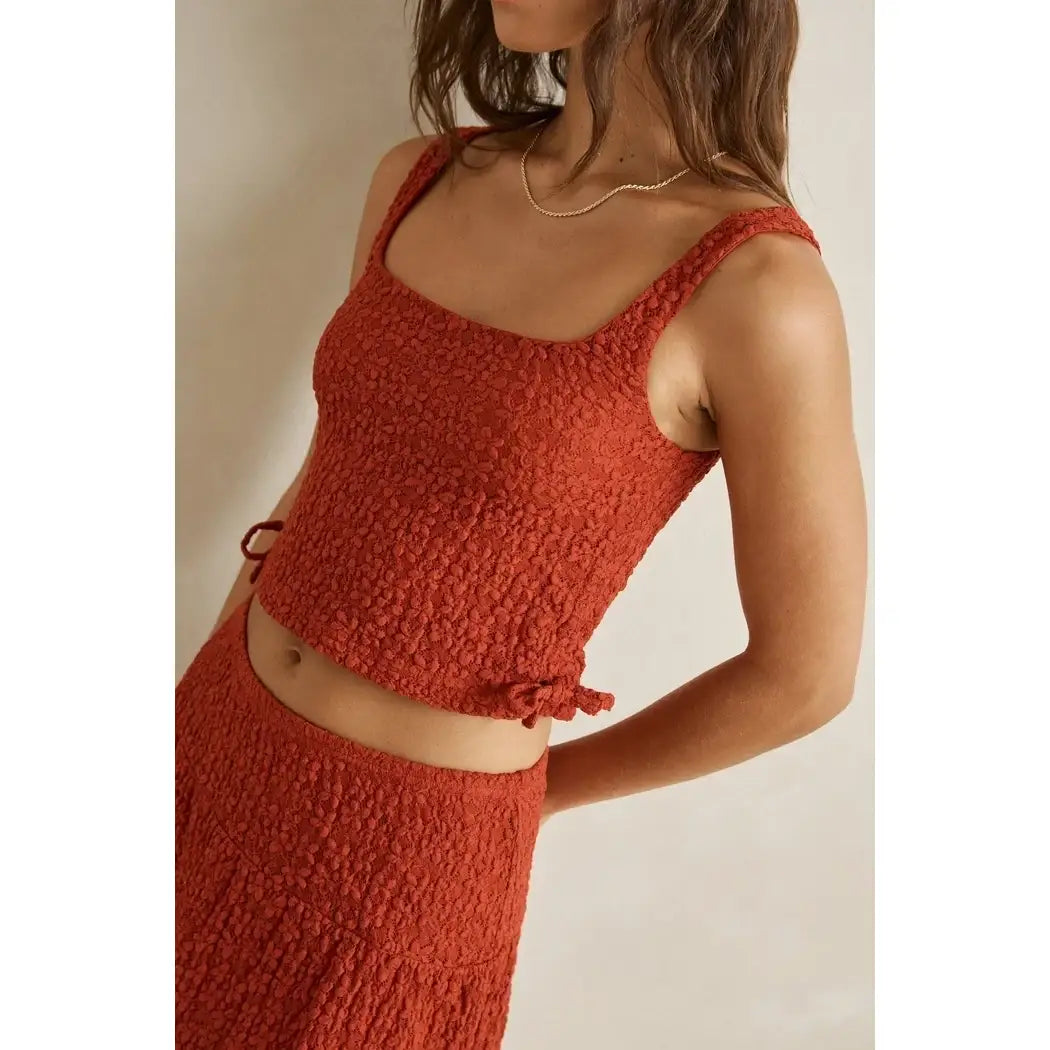Rhythm Gigi Lace Tie Side Top