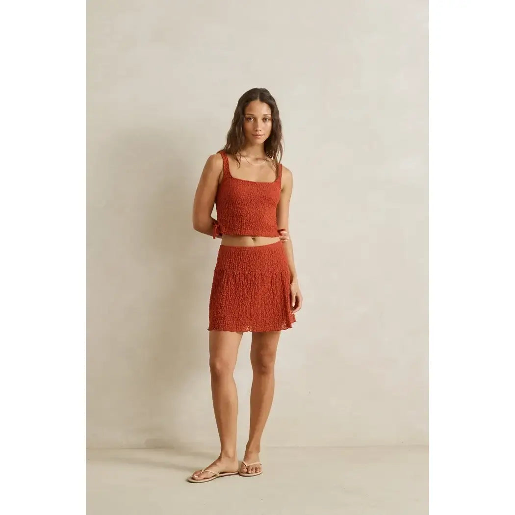 Rhythm Gigi Lace Tie Side Top