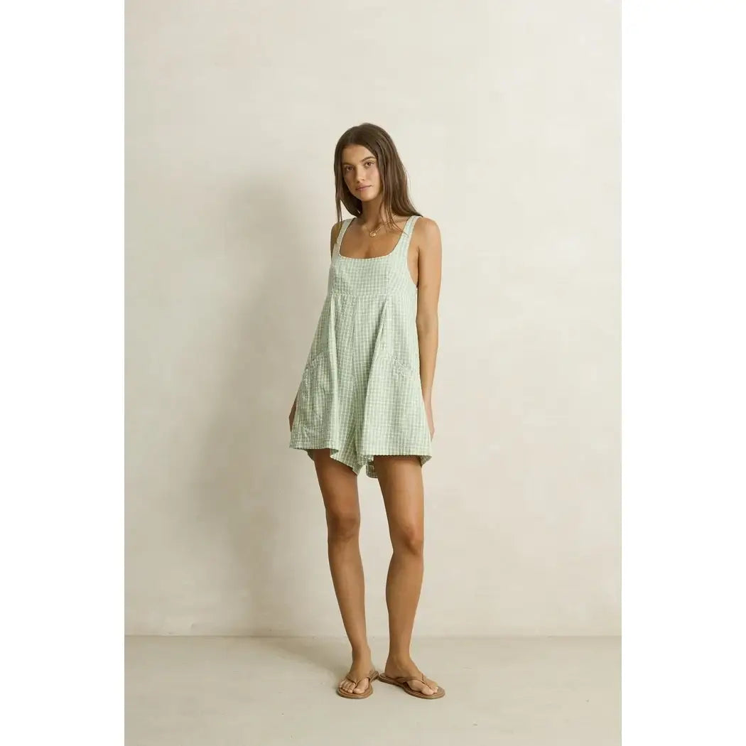 Rhythm Kirri Check Romper