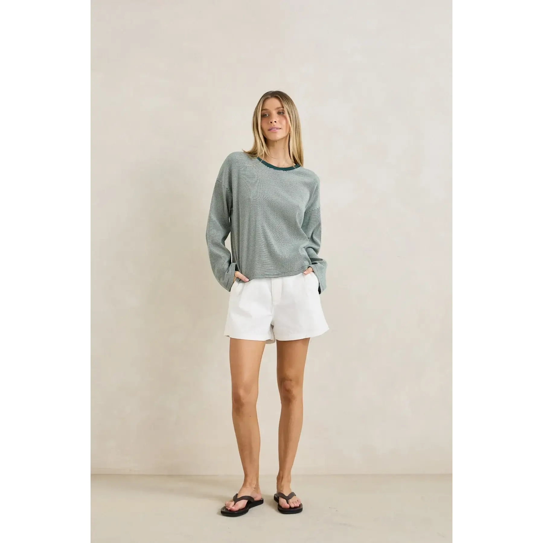 Rhythm Lexi Stripe Long Sleeve Top