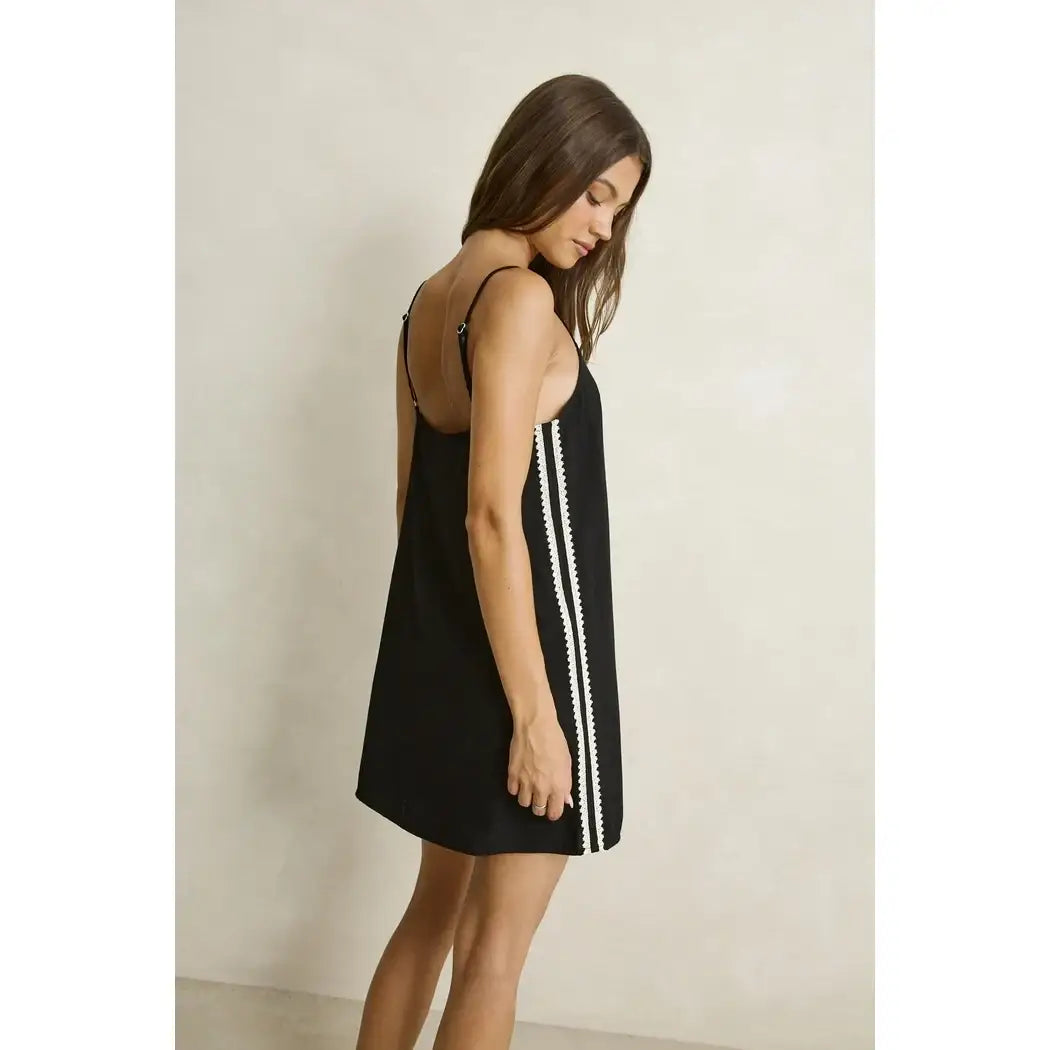 Rhythm Linen Lace Mini Dress