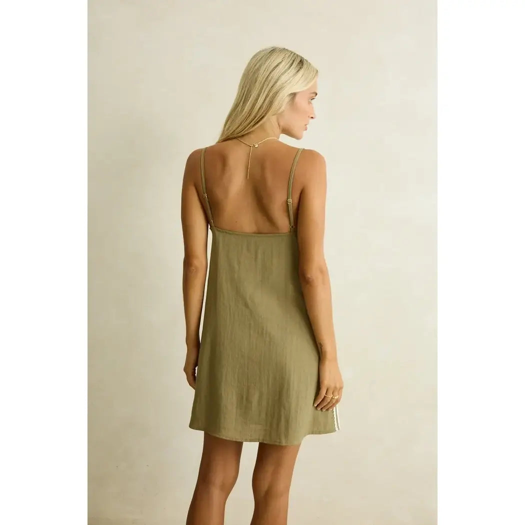 Rhythm Linen Lace Mini Dress