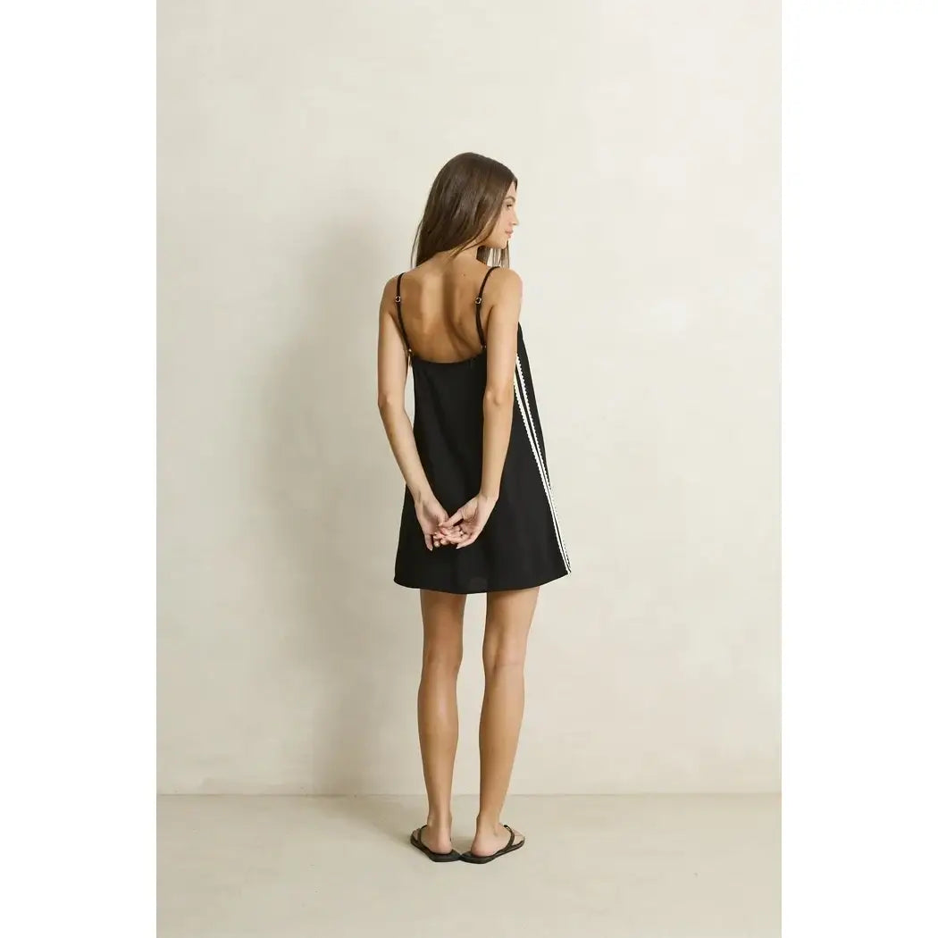 Rhythm Linen Lace Mini Dress