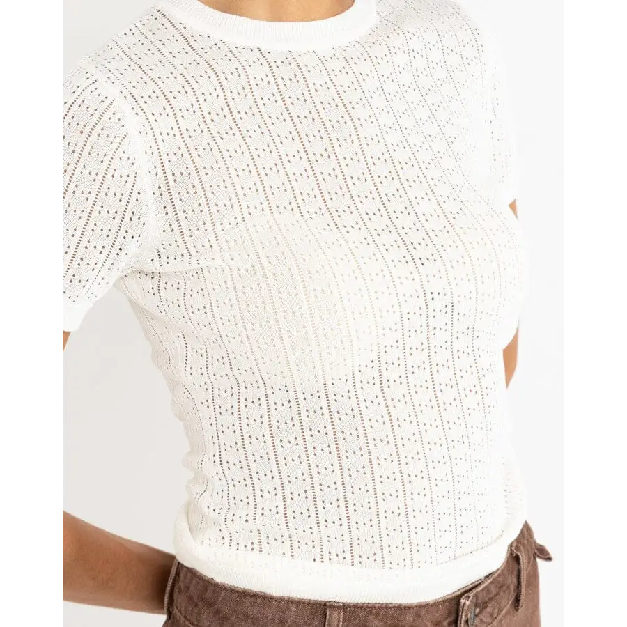 Rhythm Ojai Pointelle Knit Top