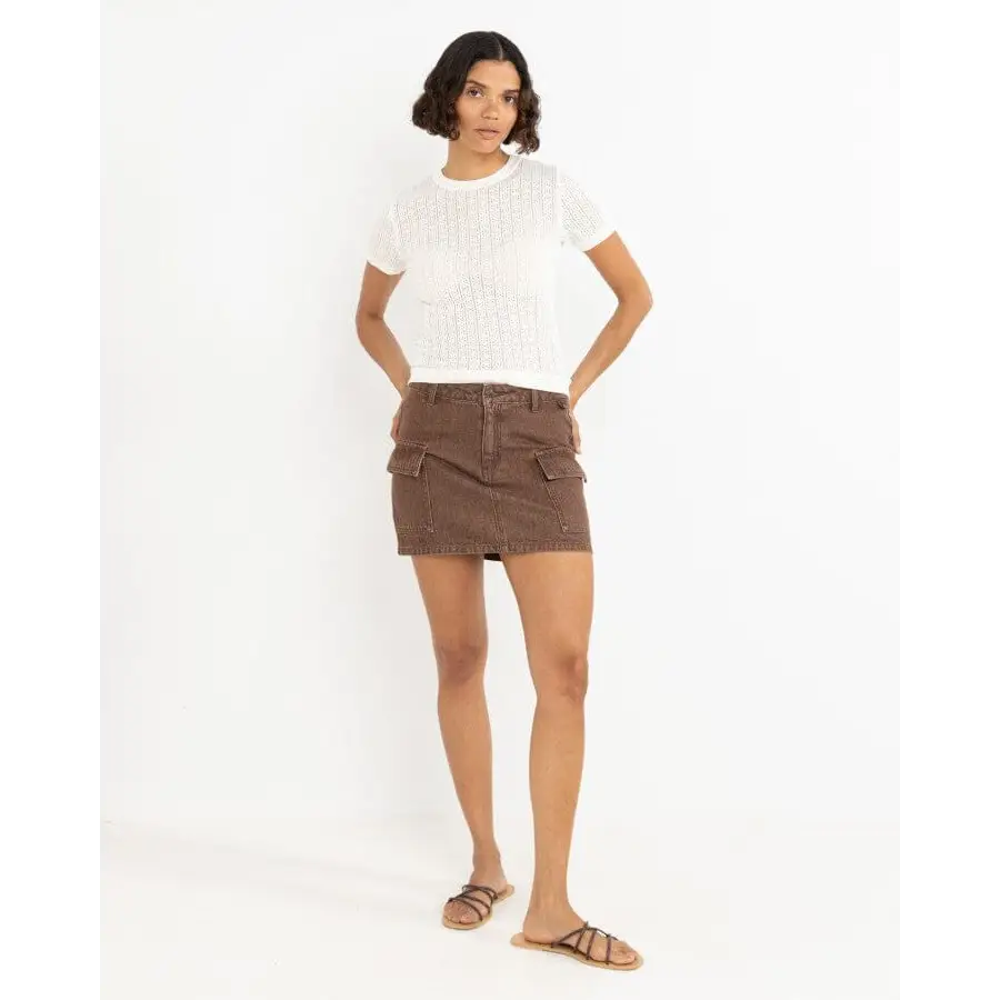 Rhythm Ojai Pointelle Knit Top