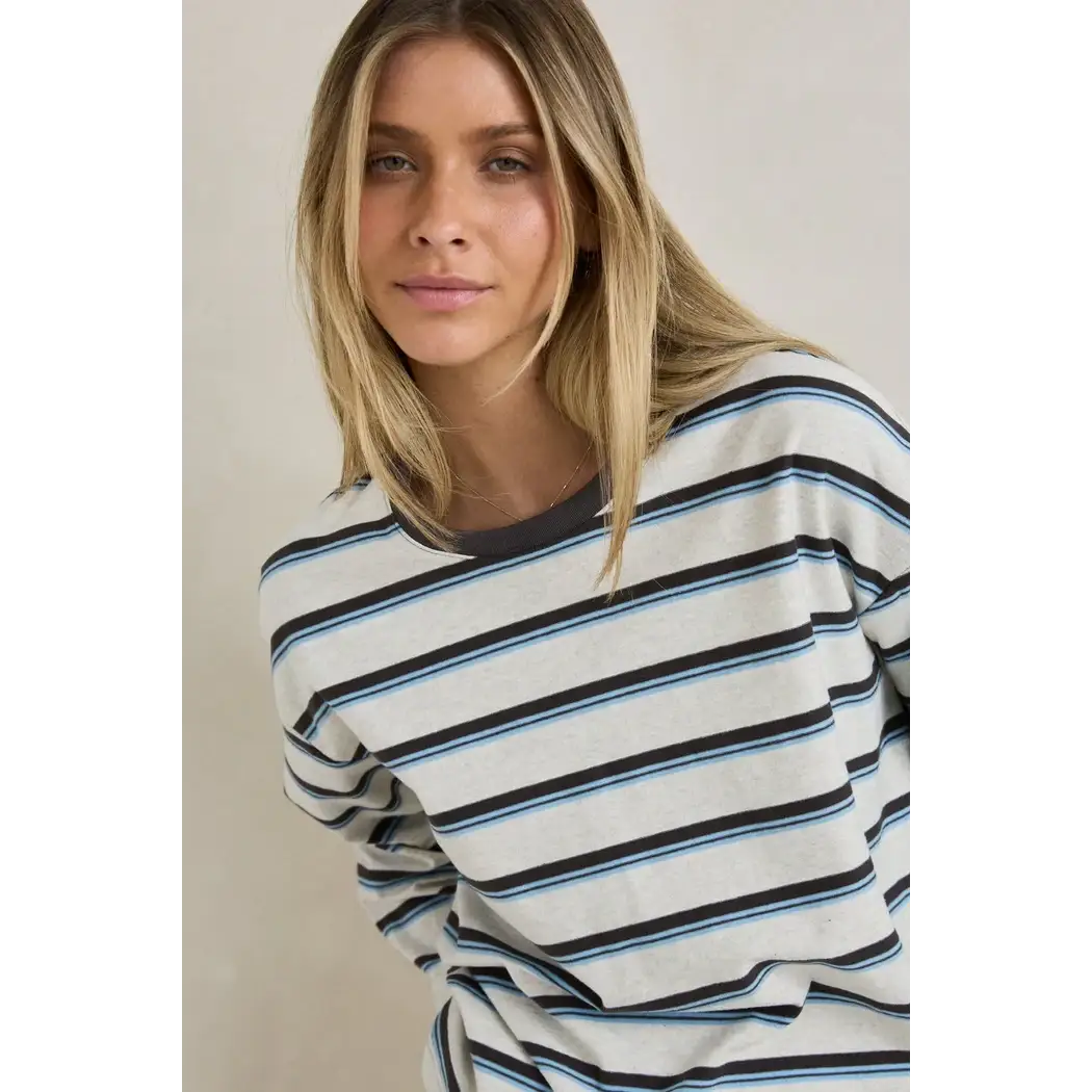 Rhythm Porto Stripe Long Sleeve T-Shirt