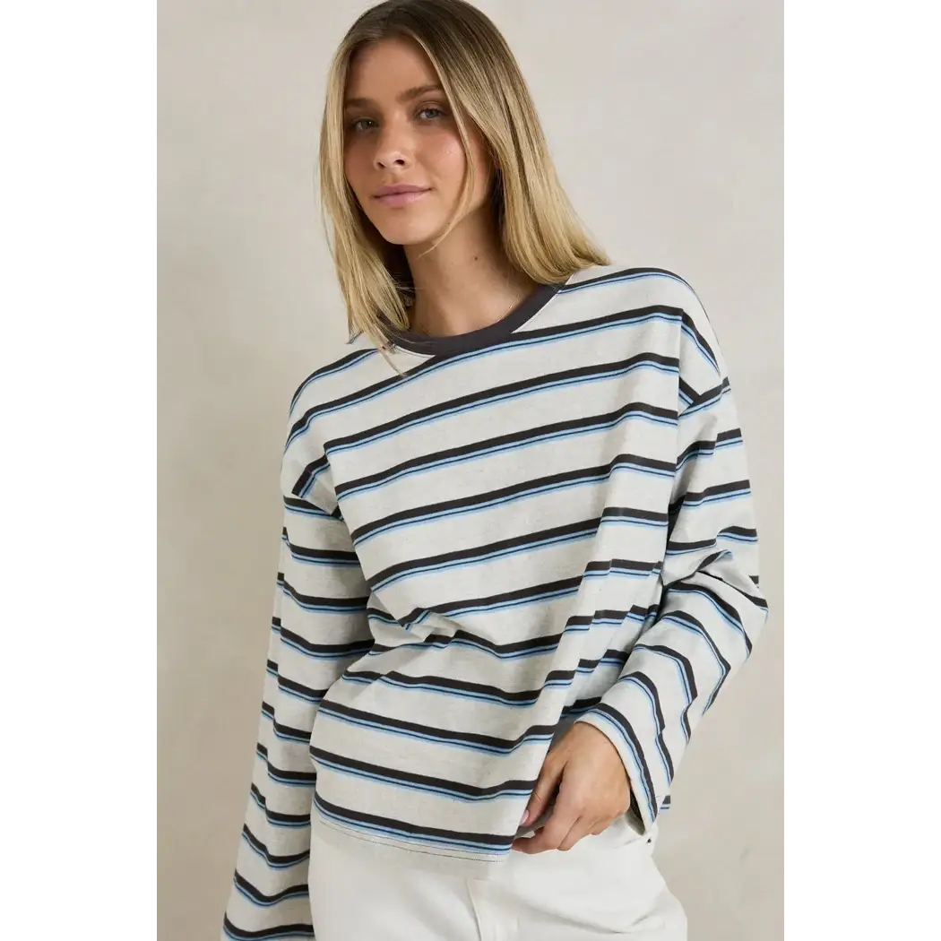 Rhythm Porto Stripe Long Sleeve T-Shirt