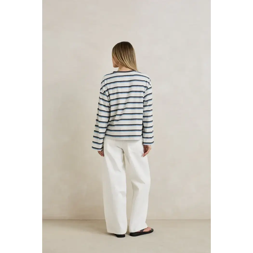 Rhythm Porto Stripe Long Sleeve T-Shirt
