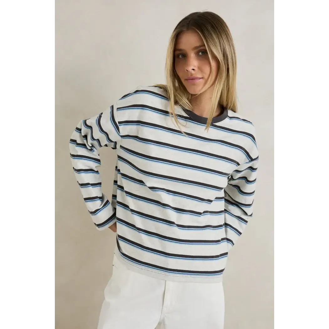 Rhythm Porto Stripe Long Sleeve T-Shirt