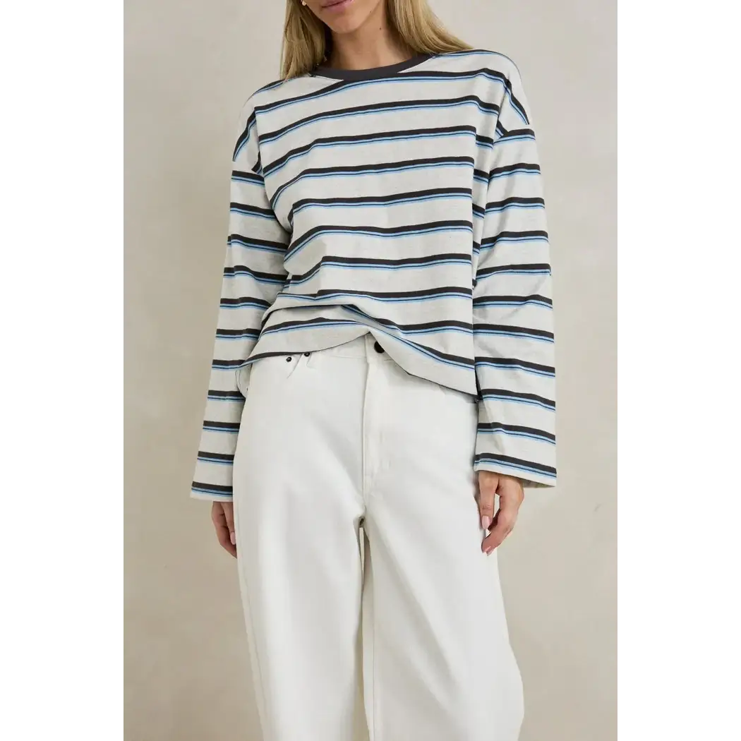 Rhythm Porto Stripe Long Sleeve T-Shirt