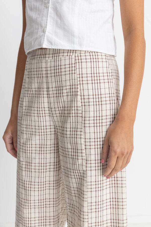 Rhythm Rumi Check Wide Leg Pants
