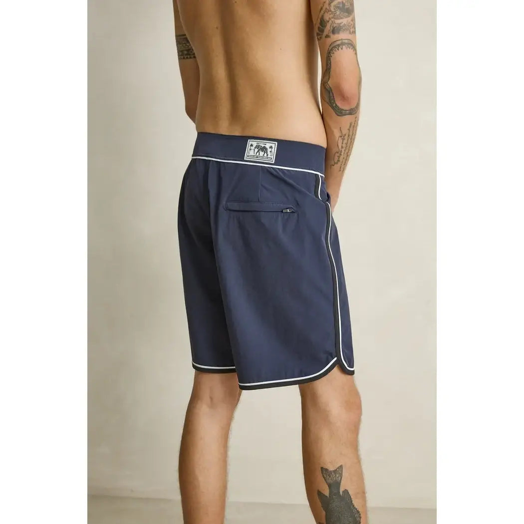 Rhythm Scalloped Stretch Trunk Boardshorts