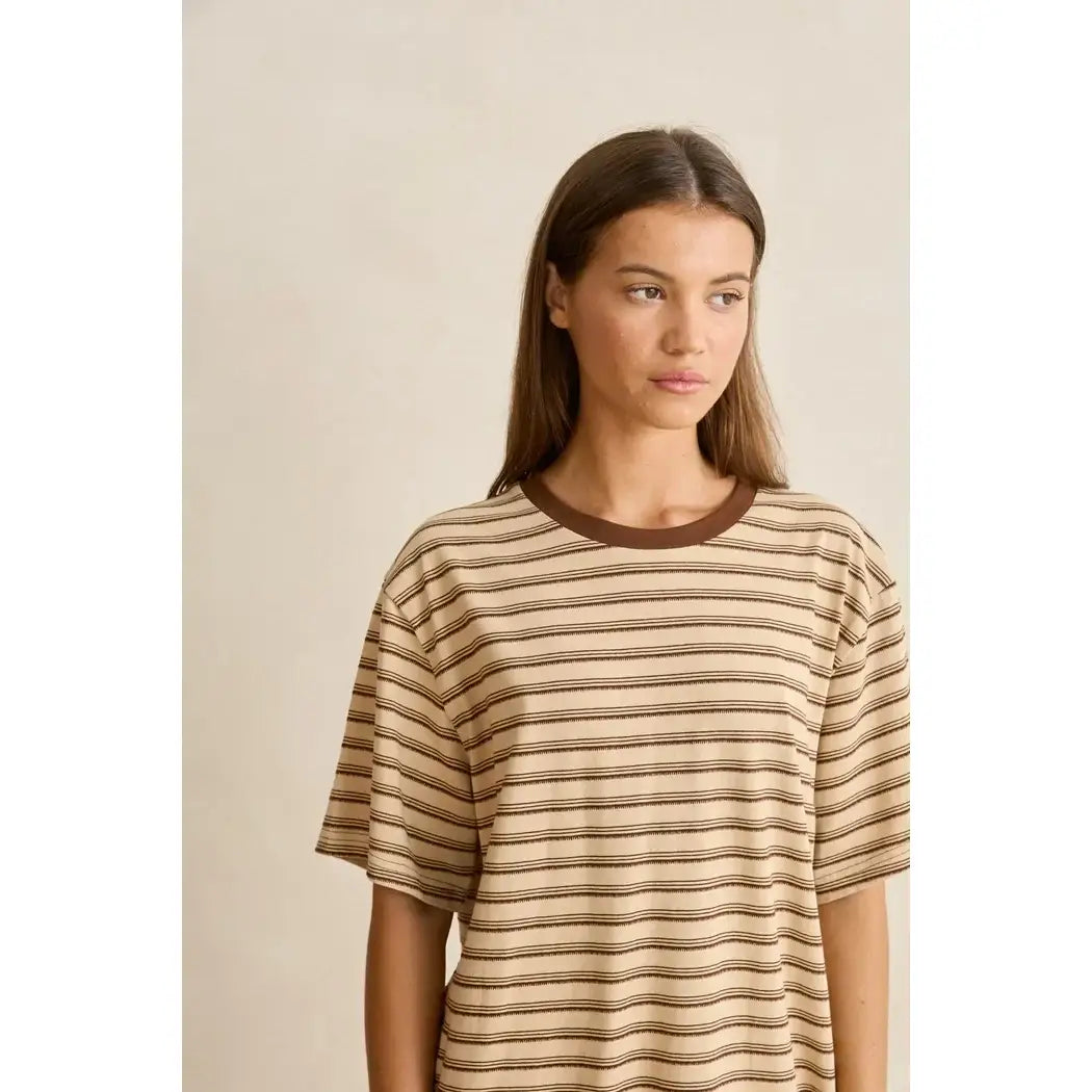 Rhythm Vintage Stripe T-Shirt - Natural