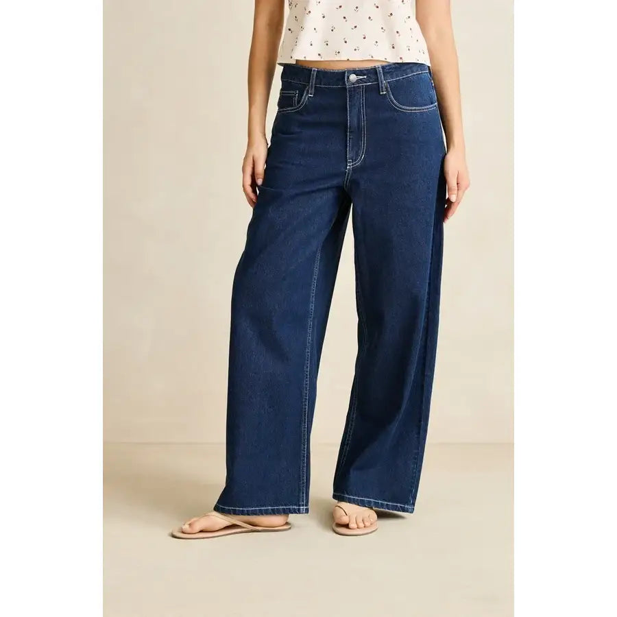 Rhythm Zali Boyfriend Jeans - Indigo
