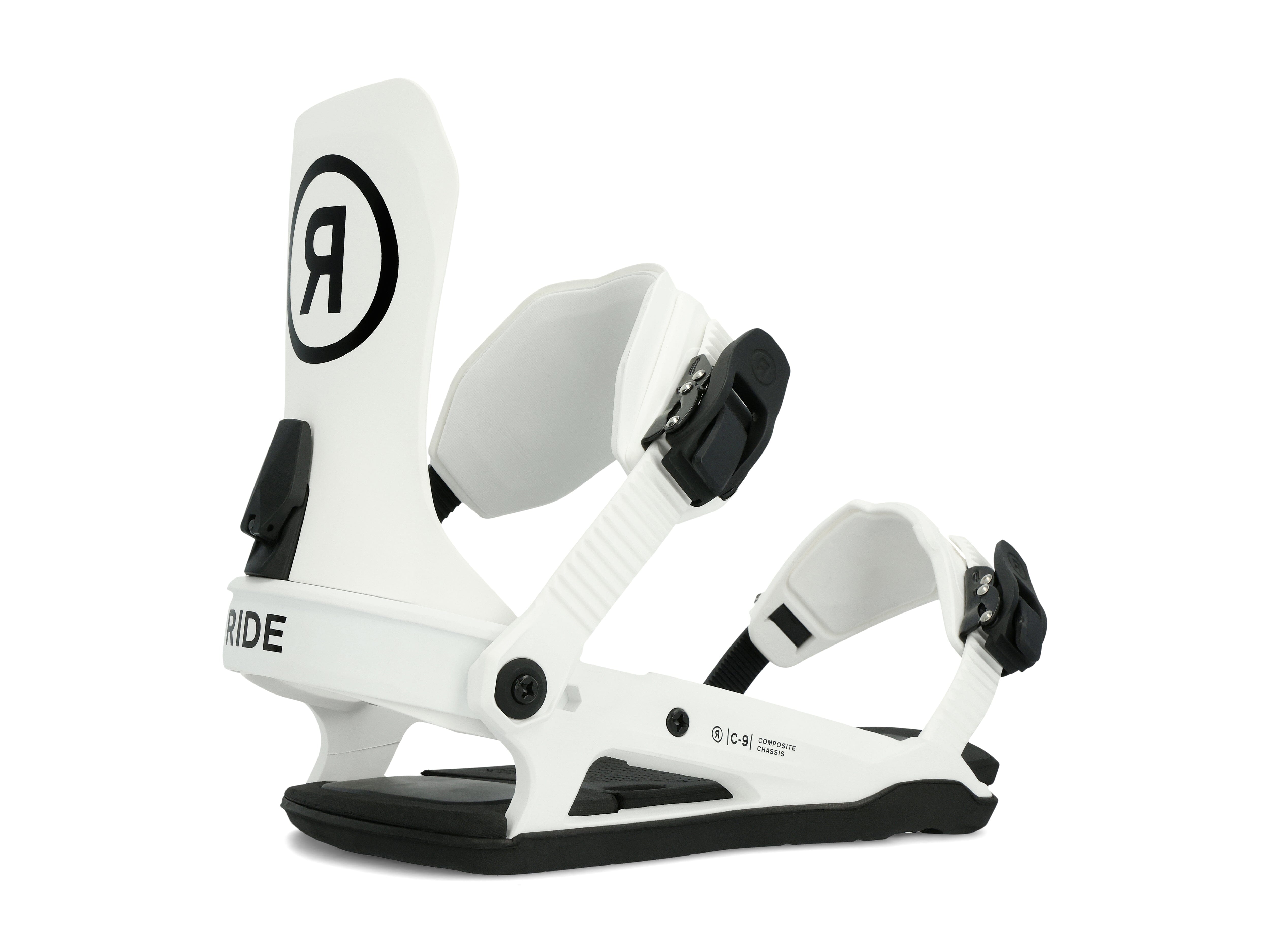 Ride C-9 Snowboard Binding 2024 White M