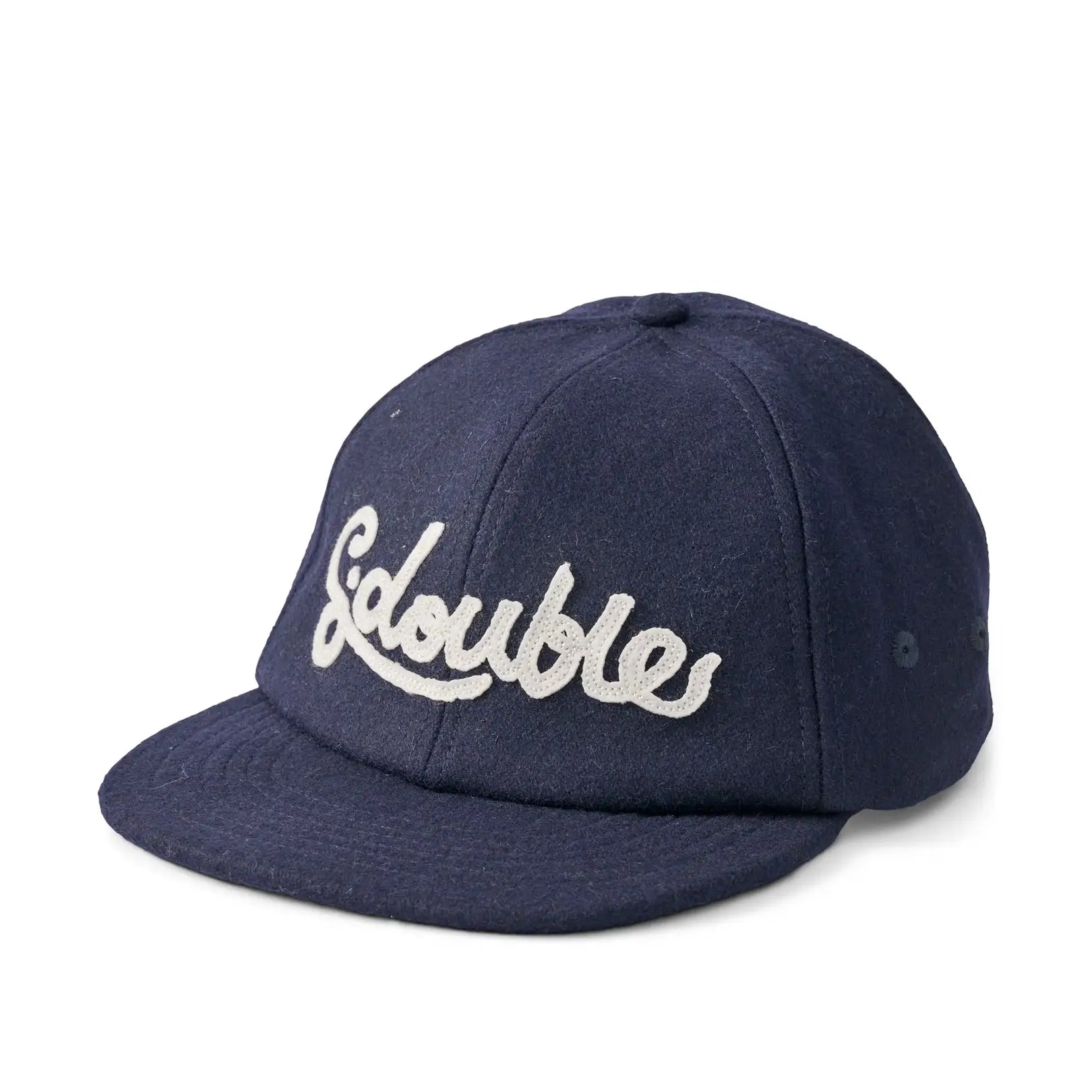 S Double Cursive Foldup Wool Strapback Cap