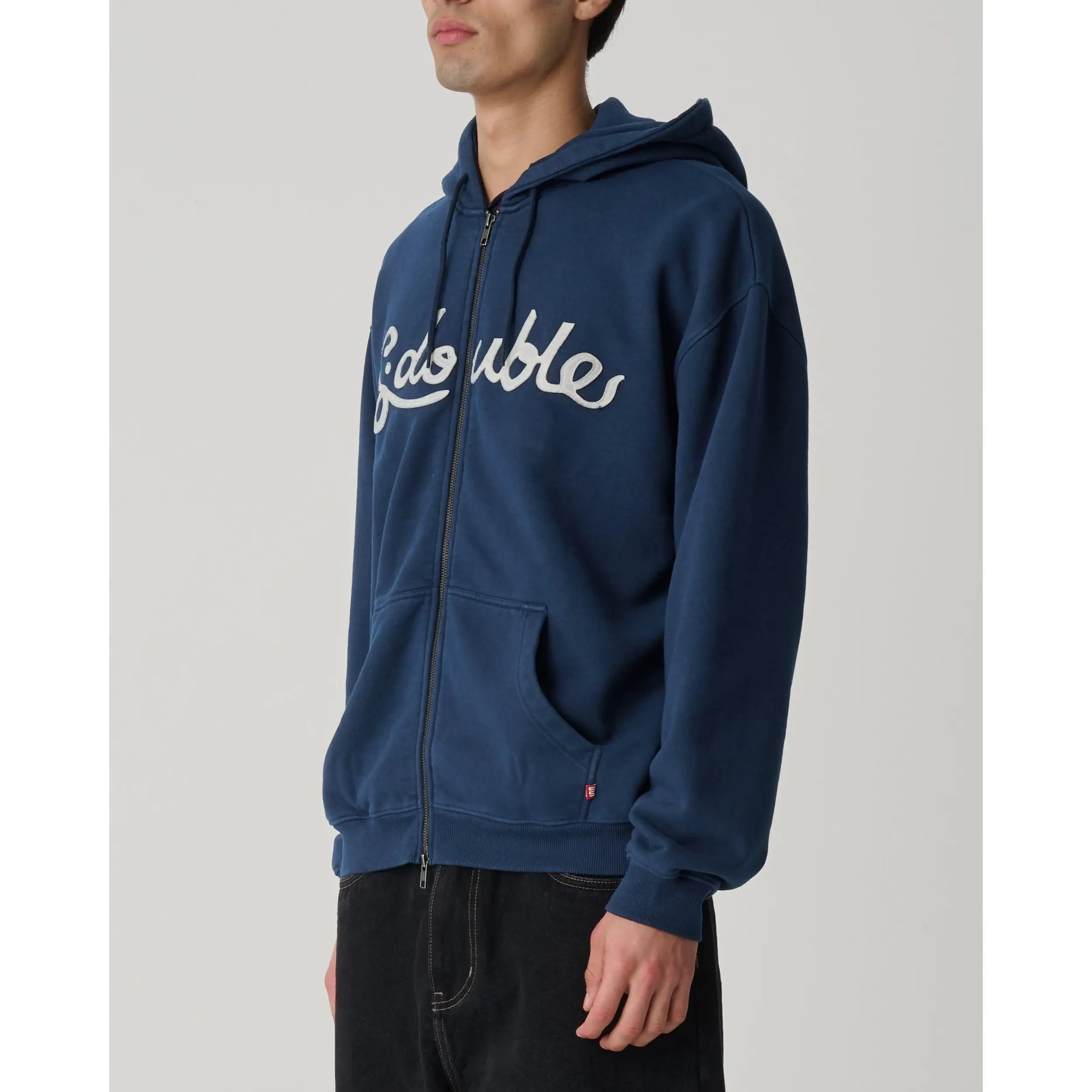 S Double Cursive Zip Hoodie