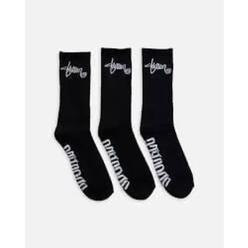 S Double Standard Shawn 3 Pack Socks