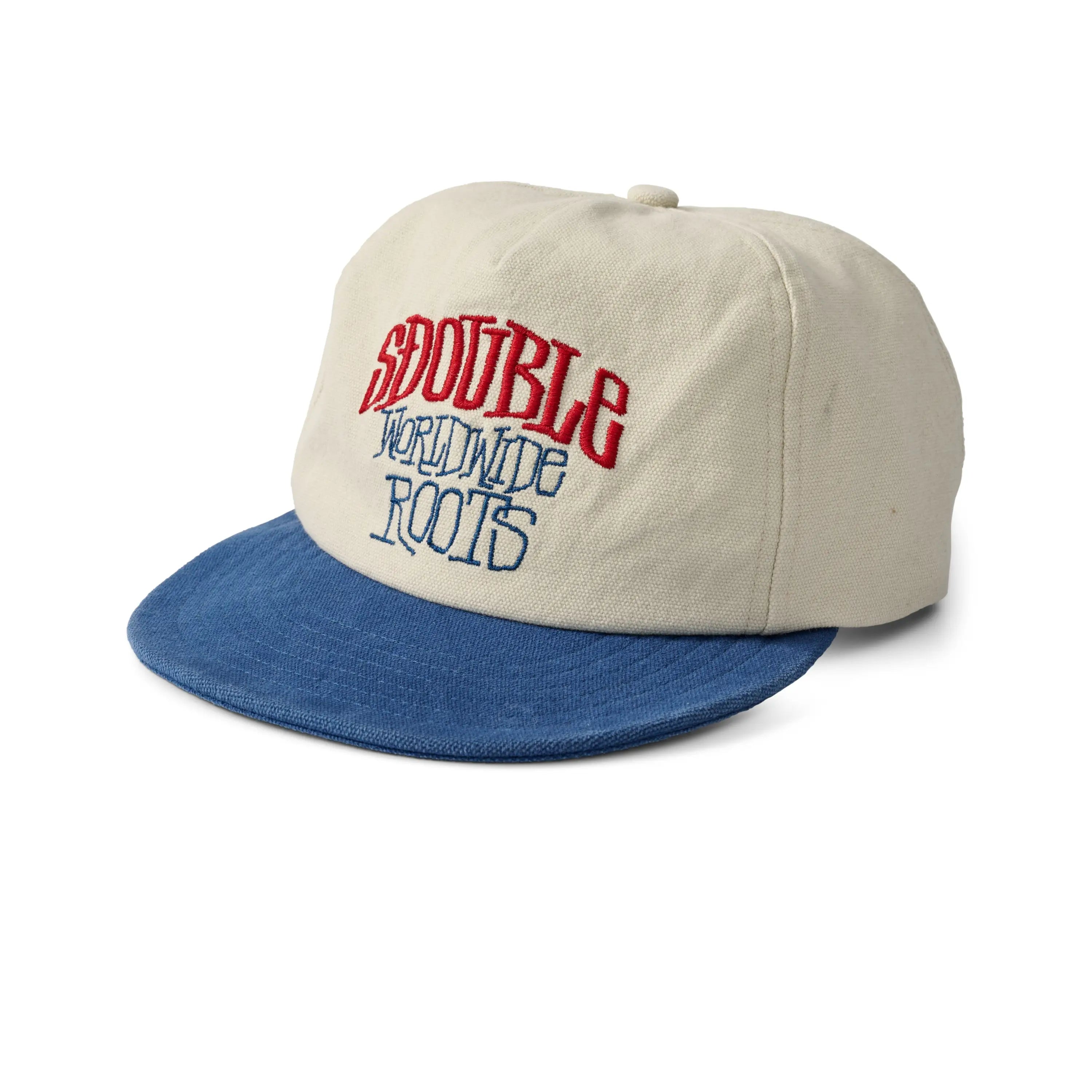 S Double WW Roots Fold Up Strapback Cap